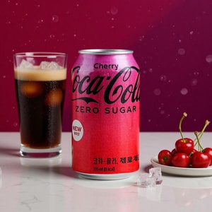 Cola Zero 0 Sugar 0 Calories Cherry Flavor, 12 fl oz