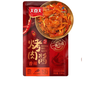 【中国直邮】 大喜大 烤肉酱腌制料理增鲜调味香辣味110g*1包