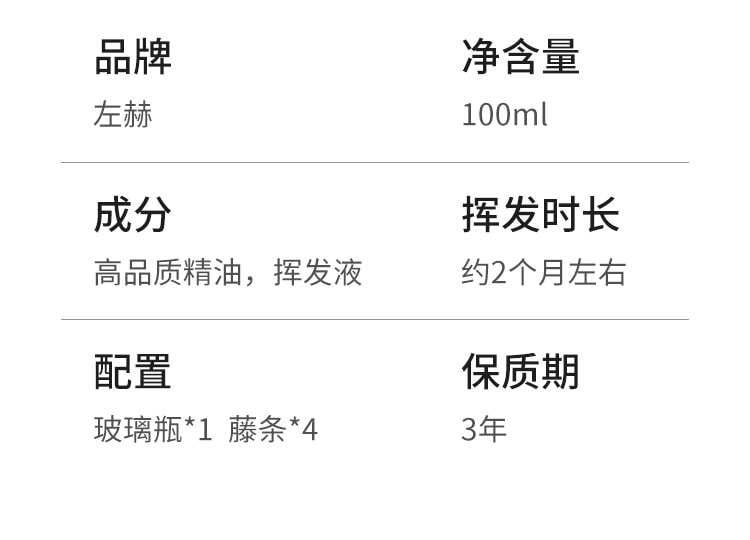  左赫 水晶系列 青菱自成·逸香禮盒 100ml