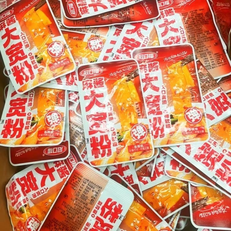 冠口福 流汁麻酱大宽粉即食麻酱味香辣味混发湖南特产6包90克 6