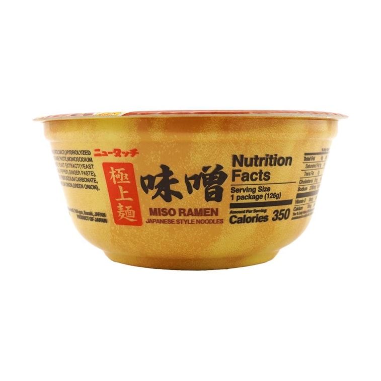 ニュータッチ味噌ラーメン - 日本風麺、4.44オンス 【調理時間4分】 7