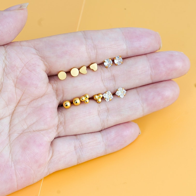 Stylish earrings can be worn comfortably in multiple scenarios. They stay firmly in place and won't fall off, adding a sense of refinement and being suitable for people of all styles-3pairs 3