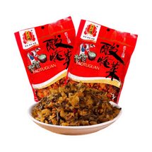 Yunnan Pickled Mustard (200g×2) | Traditional Chinese Fermented Vegetable | Spicy Side Dish for Rice/Noodles