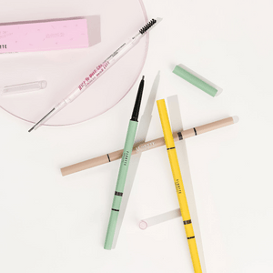 FLORTTE花洛莉亚 旋转双头精细眉笔 持久防水 野生眉毛流感 小圆头1.5mm极细眉笔 #B6 薄荷生巧