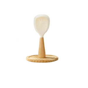 亲太太 食品级硅胶饭勺 可立式家用电饭煲勺子 站立打饭勺 透明款 单支装