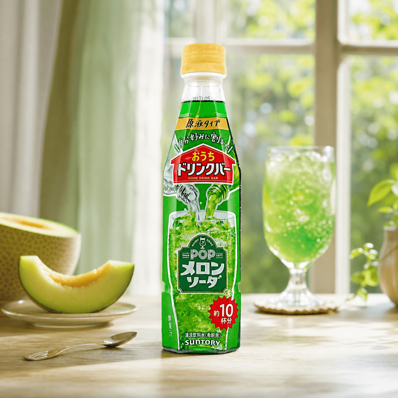 MELON SODAページ SUNTORY Suntory Ouchi Drink Bar Pop Melon Soda 11.5 fl oz - Yami.com