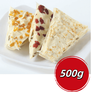 千百味 直邮 内蒙古三角千层奶皮子奶盖炒米奶酪水果粒夹心奶制品 黄桃蔓越莓炒米三种混合口味 500g*1袋