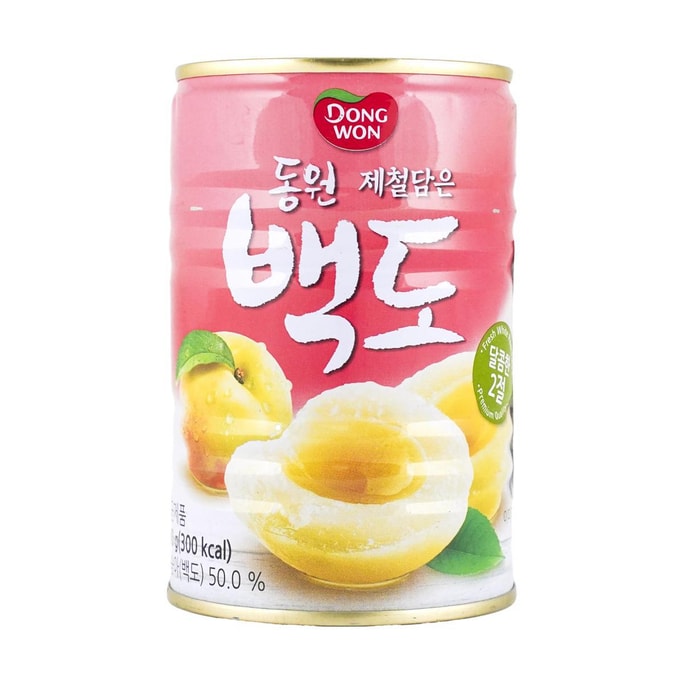 Canned White Peach 14.1 oz