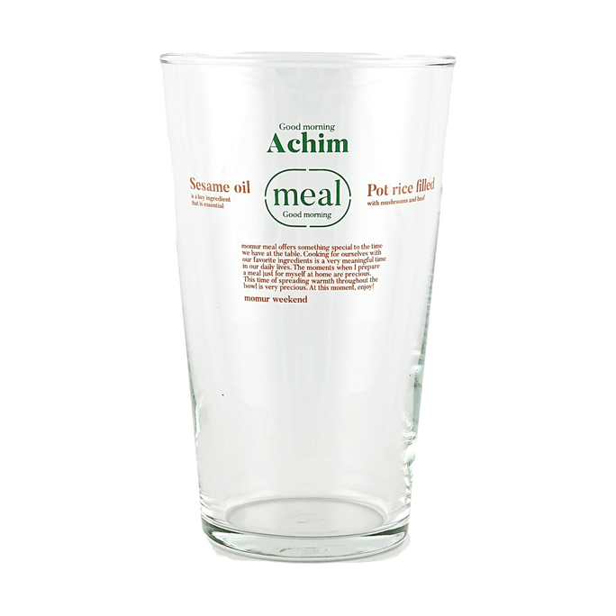 Green Orange Korean MOMUR WEEKEND Morning Glass Cup