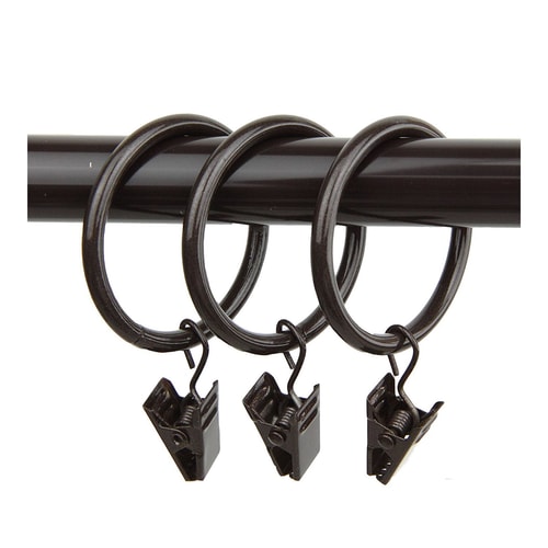 Rod Desyne Multi Function Curtain Rings With Clips And Hooks 1 3 8 Rod Desyne Multi Function Curtain Rings With Clips And Hooks 1 3 8
