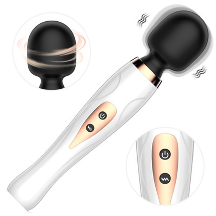 massage stick vibrating Mobie Rechargeable Handheld Mini Vibration Massage Stick White main image 0