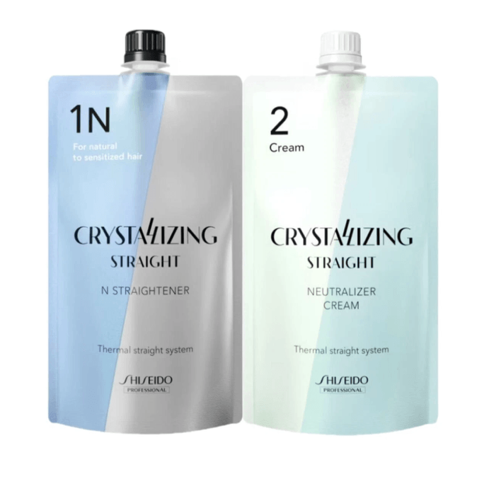 시세이도 헤어 스트레이트닝 크림 & 헤어 소프트닝 세트 (일본)