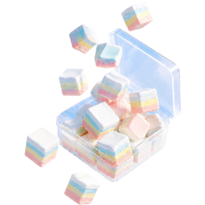 Dreamy Rainbow Cotton Candy, 100g | Fruity Soft Gummy Candy In Gift Box, Light Outer & Fluffy Inside, High-End Treat For Kids & Teens