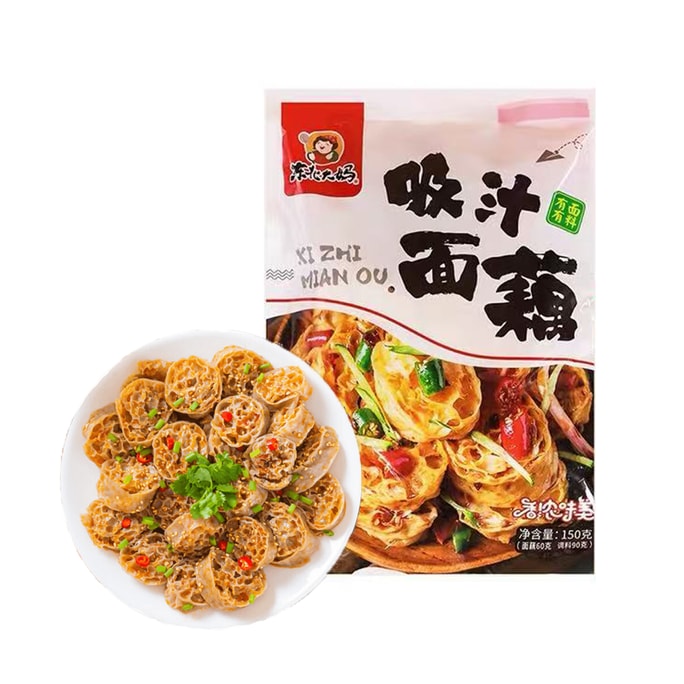 东北大妈 吸汁面藕 凉拌速食带调料包 150g 【非油炸 低脂肪 好吃不胖人】