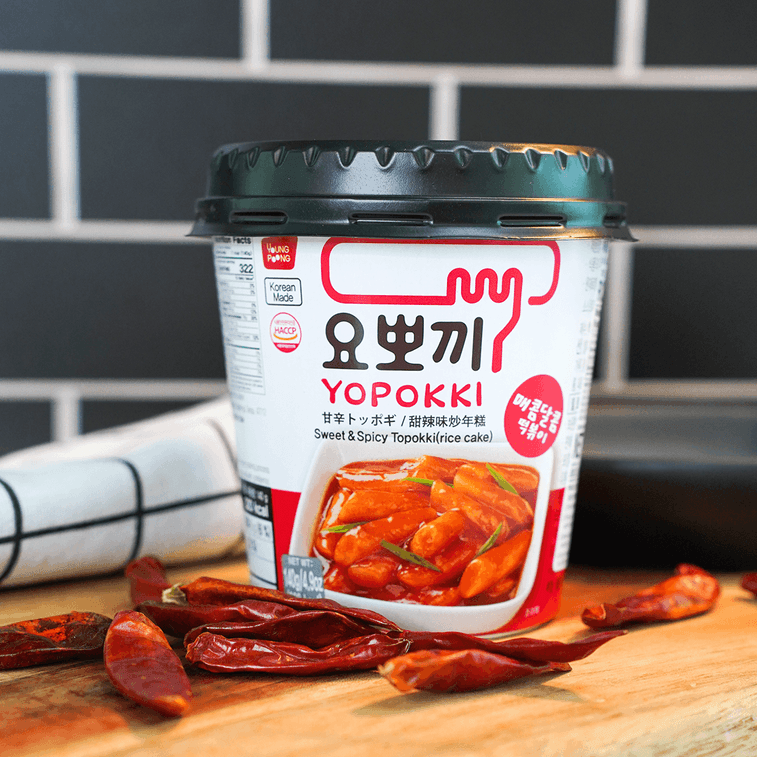 韩国YOPOKKI 炒年糕 杯装 混合4口味 495g【超值装】【大蒜照烧+甜辣+泡菜+炸酱】【微波加热 2分钟即食】 6