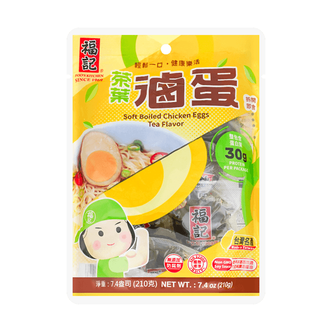 台灣福記 茶葉滷蛋 6 顆 210g