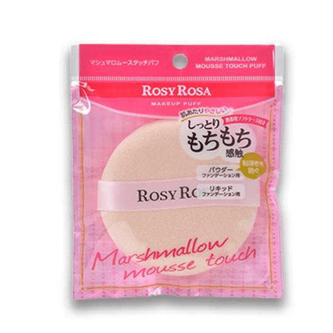 [일본 직배송] ROSY ROSA 루스 파우더 퍼프 라운드 에어쿠션 퍼프 1개