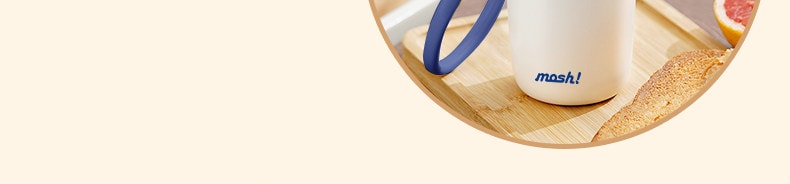 日本 mosh! mosh! 拿铁吸管保冷保温杯 480ml 白色 1个