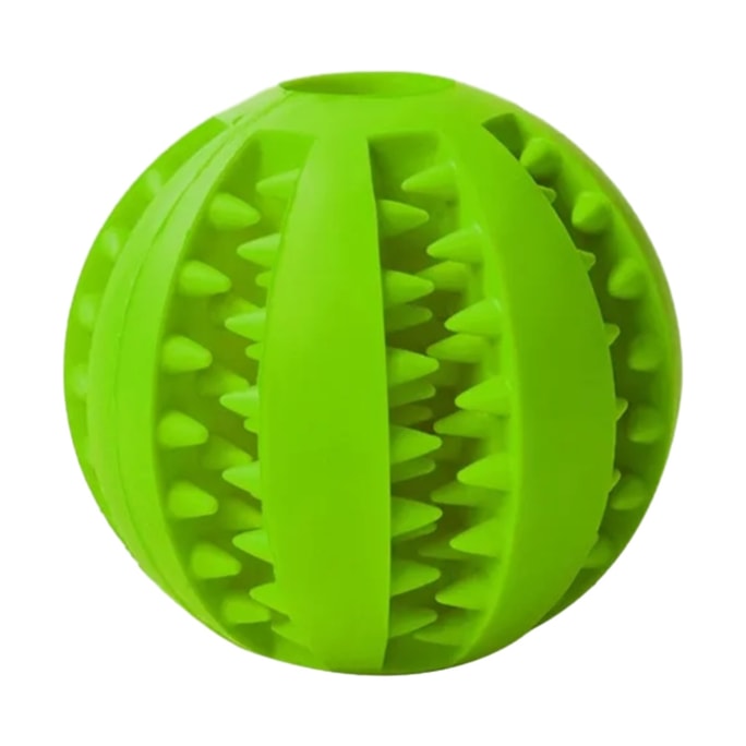 Pet Dog Chew Ball Round Ball(Small&Green) 1pc
