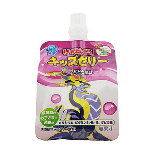 日本大正制药 Pokemon儿童葡萄味果冻饮 125g【含钙及维B族】【不含28种过敏原】