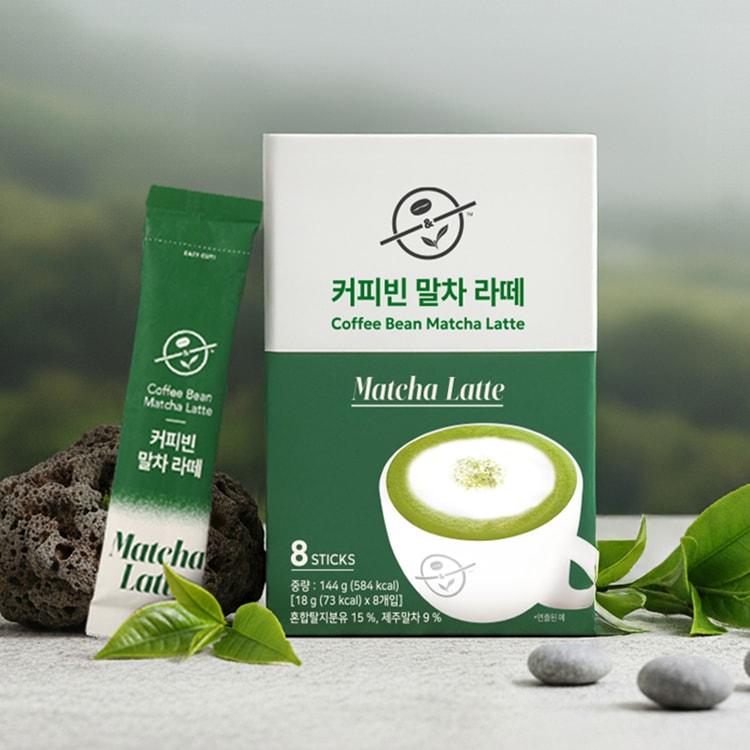 韓国のKproduct4u 抹茶ラテスティック（個包装のスティック 8 本