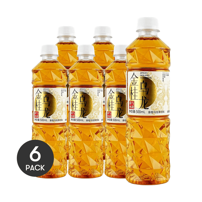 茶与水说 金桂乌龙茶 500ml *6【6份超值装】【0糖0脂0卡】
