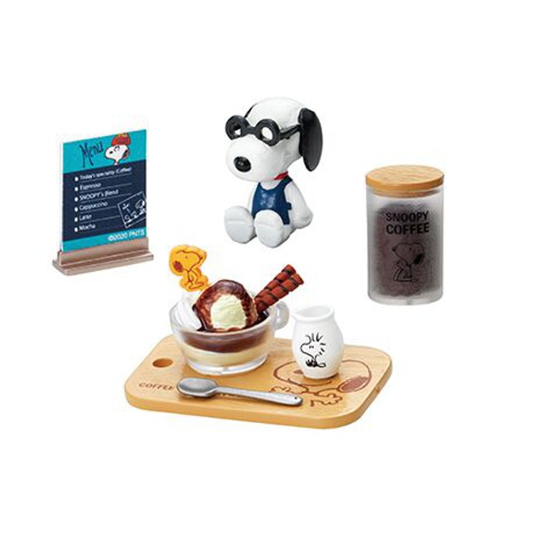 Re-Ment Peanuts Snoopy Coffee Roastery & Cafe Collection of 8 Sets