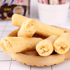 Crispy Rice Rolls - Egg Yolk Flavored Puffed Rice Snack, 6.35 oz, Packaging May Vary