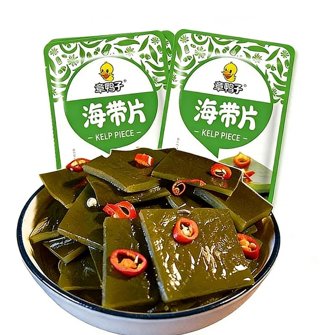 鴨肉の煮込み、昆布スライス、スパイシー昆布ストリップ、そのまま食べられる、スパイシー、ご飯やお酒によく合う、5パック入り（約100g）