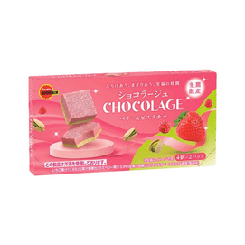 Strawberry x Pistachio Double-Layer Nama Chocolate 45g