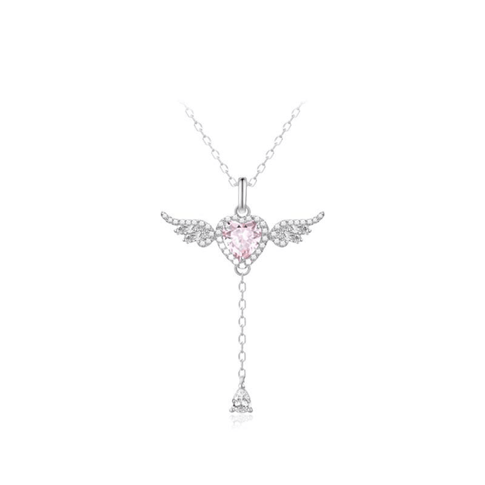 Angel Heart Wing Necklace*1piece