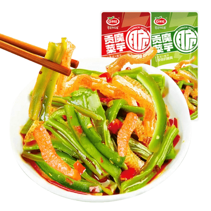 【中国直送】くいわわトリビュート野菜こんにゃく ご飯のお供 ネットセレブトリビュート野菜ピクルス 10g*20袋