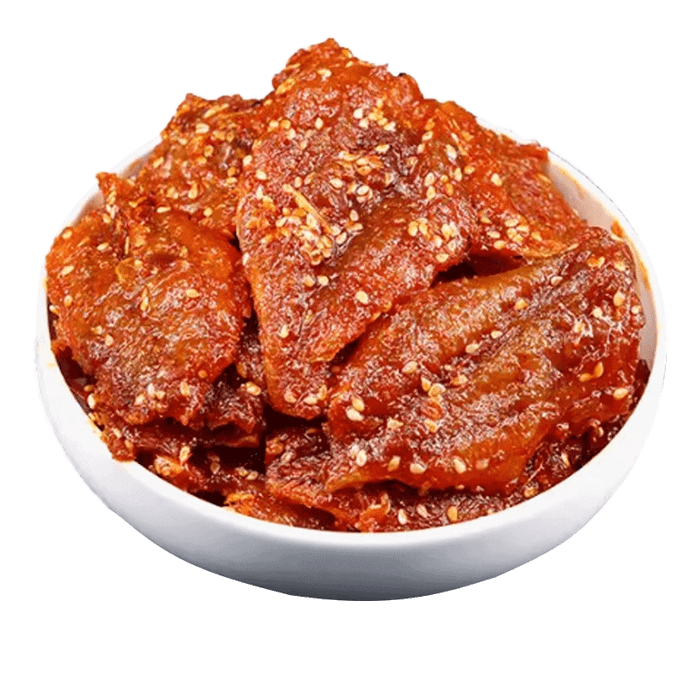 Guangdong Fishing Boat Zhanjiang Specialty Spicy Yellow Croaker Fillets, Ready-to-Eat Crispy Sesame Small Yellow Croaker Snacks, Spicy Yellow Croaker 252g*1 Pack