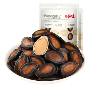 【中国直邮】 百草味 话梅味西瓜子 即食带壳手剥酸甜香脆西瓜籽炒货零食 108g/袋