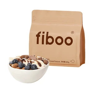 【中国直邮】 fiboo 代餐奶昔粉蛋白代餐饱腹食品早晚餐营养主食速食冲饮代餐粉 400g可可