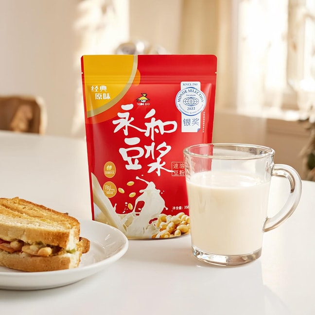 永和豆浆 经典原味豆浆粉 非转基因大豆 12包入 350g