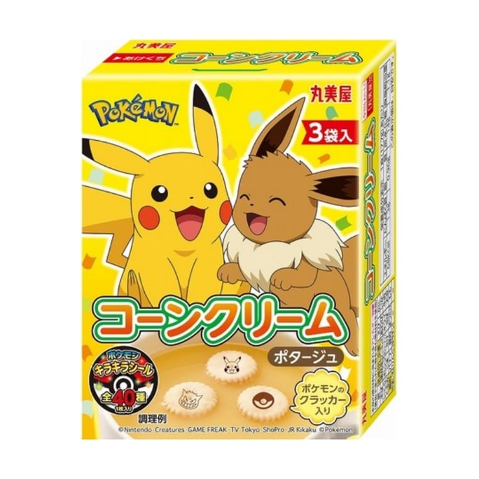 Pikachu Cream Corn Instant  Soup 3bags