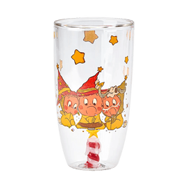 Twinkle Twinkle Double-walled Glass Cup Wish-themed Heat Insulated 260ml