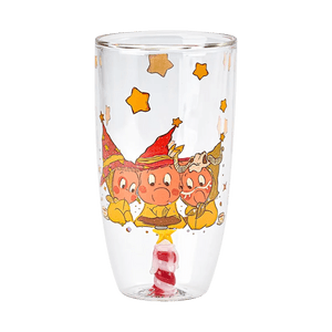 Twinkle Twinkle Double-walled Glass Cup Wish-themed Heat Insulated 260ml