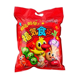 上好佳 福气食足零食大礼包 9包入 392g【内含薯片荷兰豆汉堡球糖果】