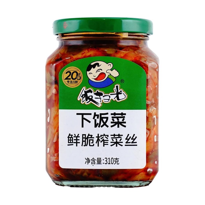 飯掃光 下餐點 鮮脆榨菜絲 310g【四川風味】【下餐配麵鹹菜醬菜】