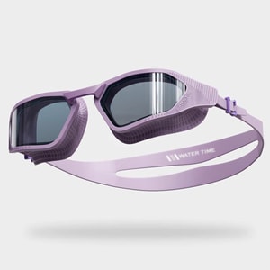 Women's Prescription Large Frame Swimming Goggles HD Anti Fog Waterproof Twilight Purple 700 Degrees 1 Pair