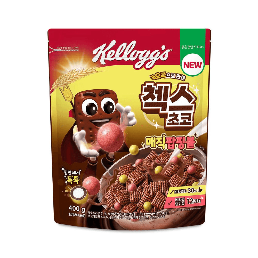 韓国ケロッグ チェックス チョコレート マジック ポッピング ボール