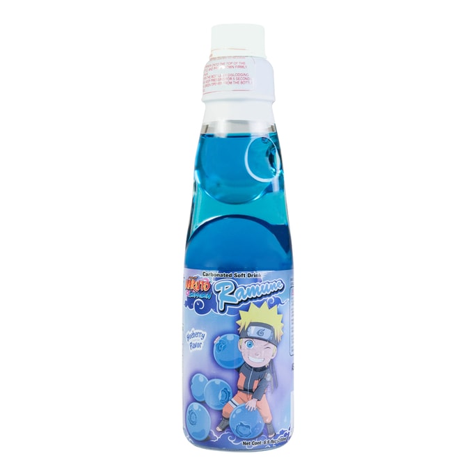 Naruto Shippuden Ramune Soda - Blueberry Flavor, 6.76oz