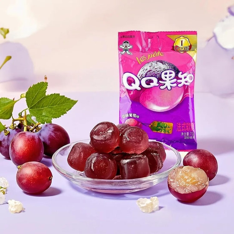 みみフルーツ WANT WANT ピーラーズ フルーツゼリーグミ 巨峰味 10個入り 24.69
