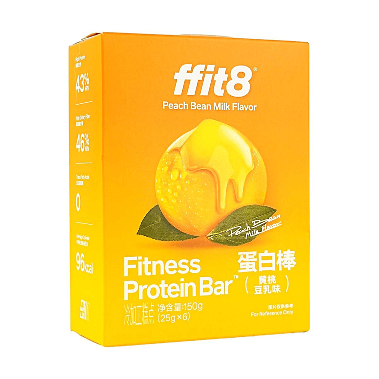 ffit8 水果味蛋白棒 黃桃豆乳味 150g【高蛋白 高膳食纖維 0反式脂肪】6條裝 4