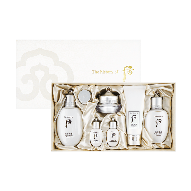 Gongjinhyang Seol Radiant White Brightening Special Set Toner Lotion Cleanser and Gifts 7pcs