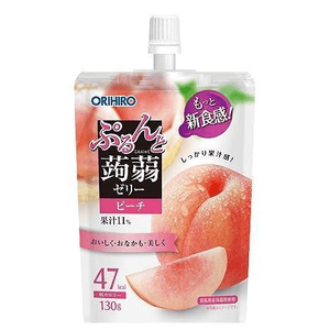 ORIHIRO Purunto Konjac Jelly (Peach Flavor) 130 g