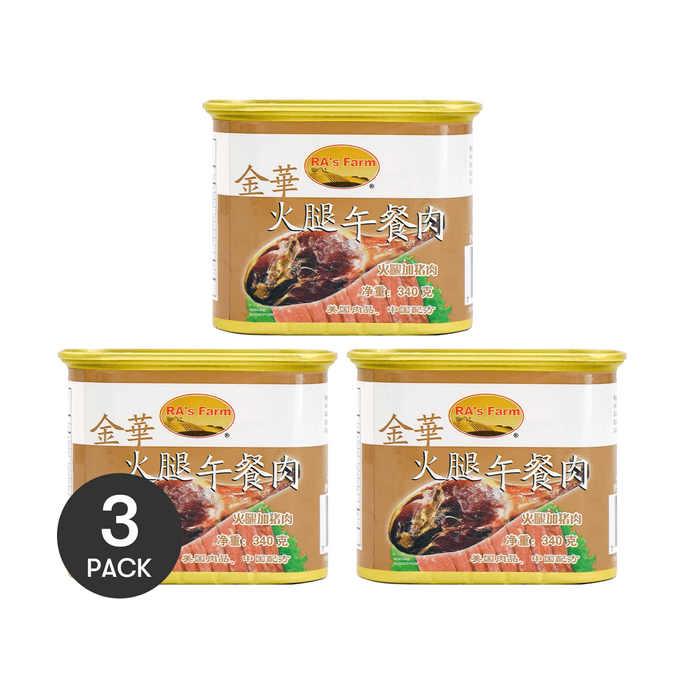 Jinhua Ham Luncheon Meat 340g *3【3 Packs】