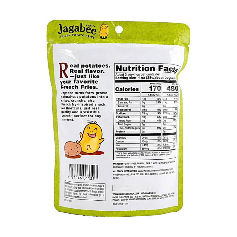 Jagabee Potato Sticks,Crispy Potato Fries,Original Flavor ,2.82 oz 5